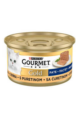 Gourmet Gold Kıyılmış Hindi Etli Yetişkin Kedi Konservesi 85gr - 1