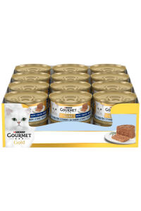 Gourmet Gold Kıyılmış Ton Balıklı Yetişkin Kedi Konservesi 24x85 Gr - GOURMET