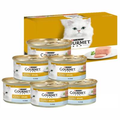 Gourmet Gold Kıyılmış Ton Balıklı Yetişkin Kedi Konservesi 6x85gr - 1