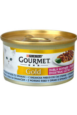 Gourmet Gold Okyanus Balığı ve Sebzeli Yetişkin Kedi Konservesi 85 gr - 1