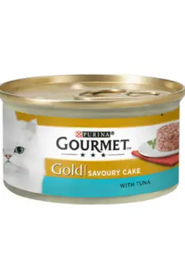 Gourmet Gold Savoury Cake Ton Balıklı Yetişkin Kedi Konservesi 85gr - 1