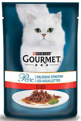 Gourmet Perle Izgara Sığır Etli Yetişkin Kedi Konservesi 85gr - 1