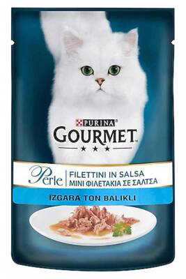 Gourmet Perle Parça Etli Izgara Tunalı Yetişkin Kedi Konservesi 85gr - 1