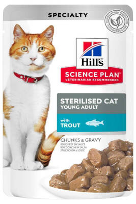 Hills Alabalıklı Kısırlaştırılmış Kedi Konservesi 85gr - 1