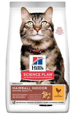 Hills Hairball Indoor Tavuklu Tüy Yumağı Önleyici Yaşlı Kedi Maması 1,5kg - 1