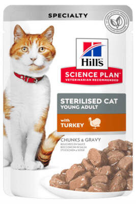 Hills Hindi Etli Kısırlaştırılmış Kedi Konservesi 85gr - 1