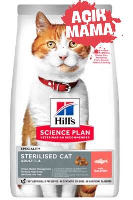 Hills Kısırlaştırılmış Somon Balıklı Kedi Maması 1 kg - Açık Mama - 1