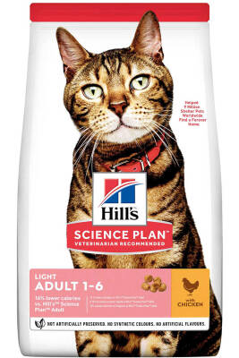 Hills Light Düşük Kalorili Tavuklu Yetişkin Kedi Maması 1,5kg - 1