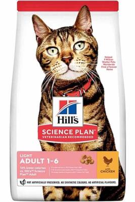 Hills Light Düşük Kalorili Tavuklu Yetişkin Kedi Maması 3kg - 1