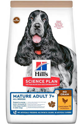 Hills Mature Adult 7+ Tahılsız Tavuklu Yaşlı Köpek Maması 2,5kg - 1