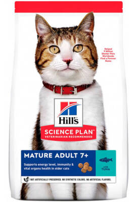 Hills Mature Adult 7+ Ton Balıklı Yaşlı Kedi Maması 1,5kg - 1