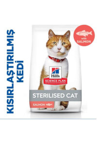 Hill's Science Plan Kısırlaştırılmış Somonlu Kedi Maması 10 KG - 2