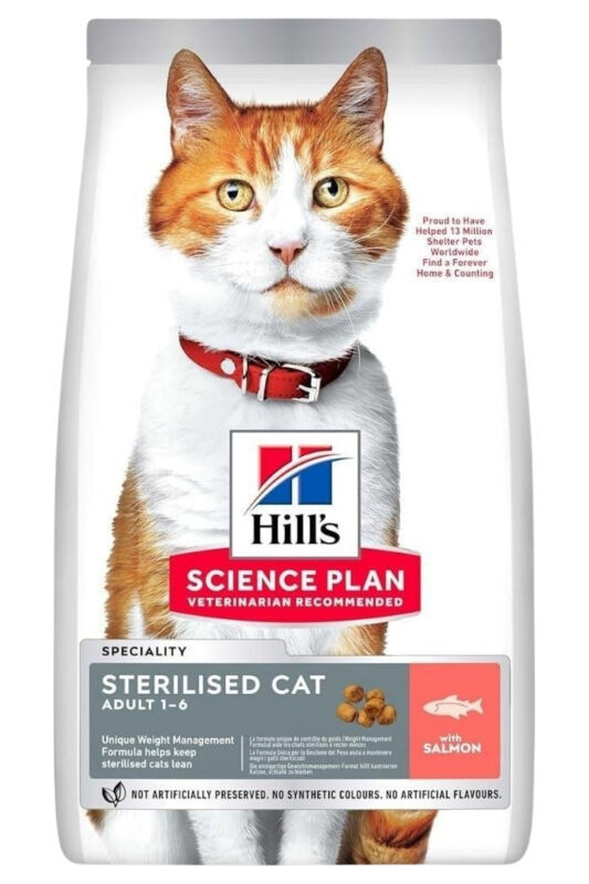 Hills Sterilised Kısırlaştırılmış Somonlu Kedi Maması 3 KG - 1