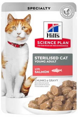 Hills Somonlu Kısırlaştırılmış Kedi Konservesi 85gr - 1