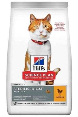 Hills Tavuklu Kısırlaştırılmış Yetişkin Kedi Maması 10kg - 1