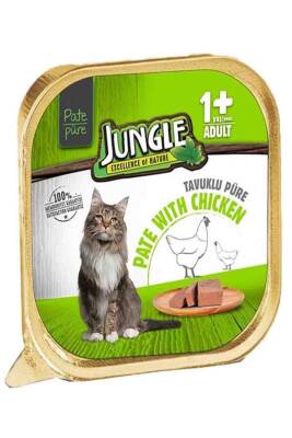 Jungle Tavuklu Yetişkin Kedi Konservesi 100gr - 1