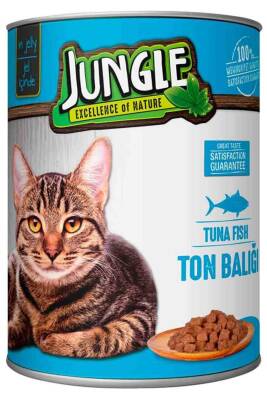 Jungle Ton Balıklı Kedi Konservesi 415gr - 1