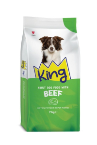 King Biftekli Yetişkin Köpek Maması 7 KG - KING