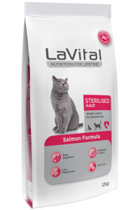 LaVital Sterilised Somonlu Kısırlaştırılmış Kedi Maması 12 KG - 1