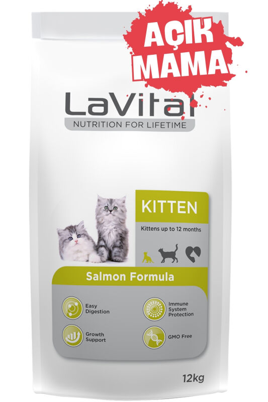 Lavital Kitten Somonlu Yavru Kedi Maması 1 kg - Açık Mama - 1