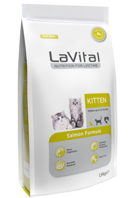 Lavital Kitten Somonlu Yavru Kedi Maması 12Kg - 2