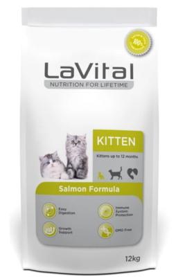 Lavital Kitten Somonlu Yavru Kedi Maması 12Kg - 1