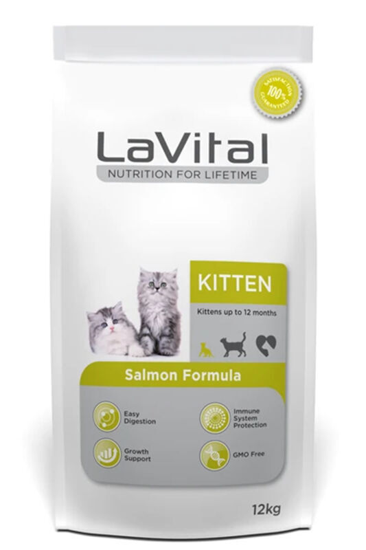Lavital Kitten Somonlu Yavru Kedi Maması 12 KG - 1