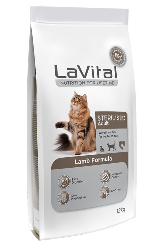 LaVital Kuzu Etli Kısırlaştırılmış Kedi Maması 12 KG - 1