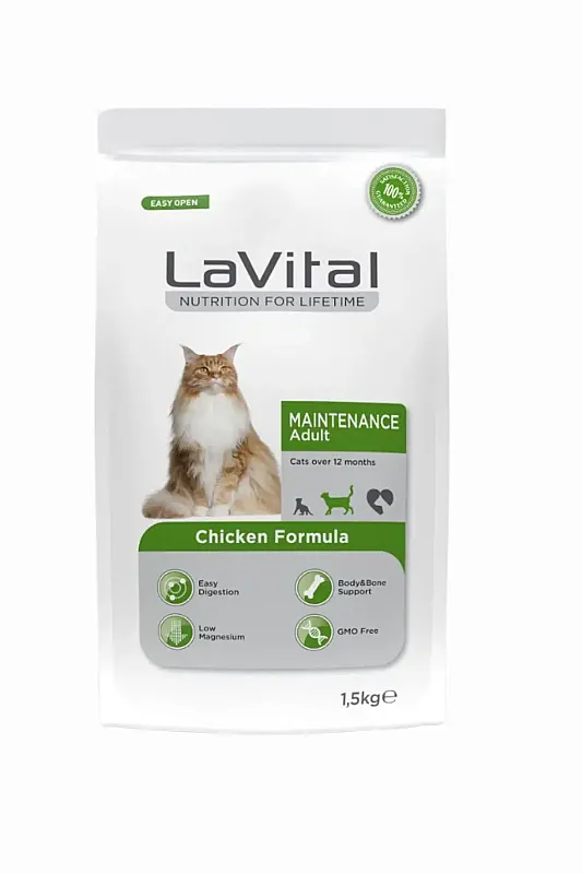LaVital Maintenance Tavuklu 1.5 kg Yetişkin Kedi Maması - 1