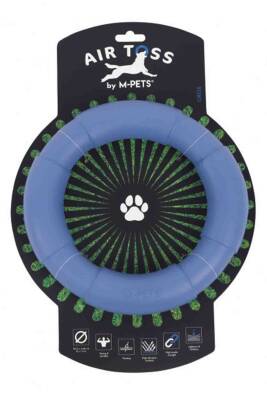 M-Pets Air Toss Circle Dayanıklı Suda Yüzen Köpek Oyuncağı Mavi - 1