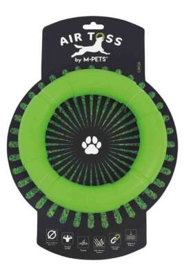 M-Pets Air Toss Circle Dayanıklı Suda Yüzen Köpek Oyuncağı Yeşil - 1