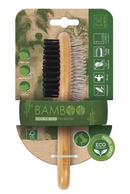 M-Pets Bamboo Çift Taraflı Fırça - 1