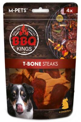 M-Pets BBQ Kings T-Bone Steaks Tavuklu Köpek Ödül Maması 105gr - 1