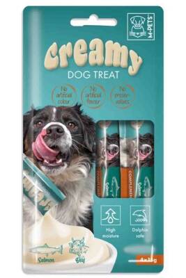 M-Pets Creamy Somonlu Ve Biftekli Köpek Ödülü 4x15gr - 1