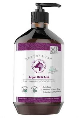 M-Pets Naturluxe Argan Oil & Acai 2n1 Köpek Şampuanı Ve Bakım Kremi 500ml - 1