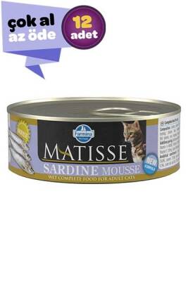 Matisse Sardalyalı Yetişkin Kedi Konservesi 12x85gr (12li) - 1