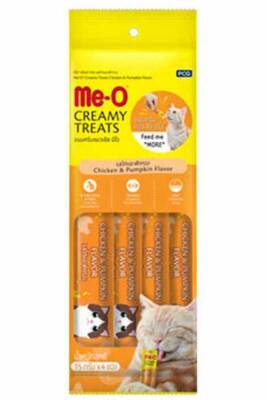 Me-O Creamy Treats Tavuk Etli ve Kabaklı Ek Besin ve Kedi Ödülü 4x15gr - 1