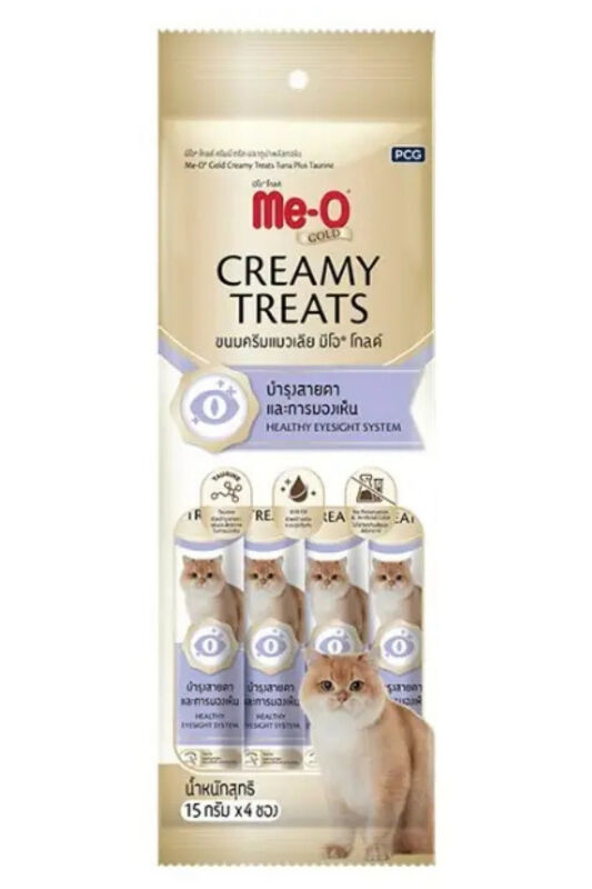 Me-O Gold Creamy Ton Balıklı ve Taurinli Kedi Ödülü 4X15 Gram - 1