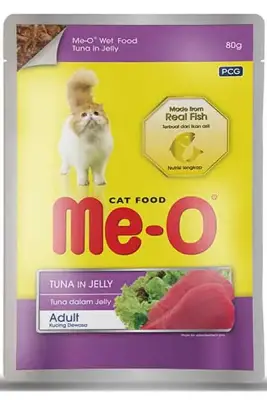 Me-O Jöle İçinde Ton Balıklı Yetişkin Kedi Konservesi 80gr - 1