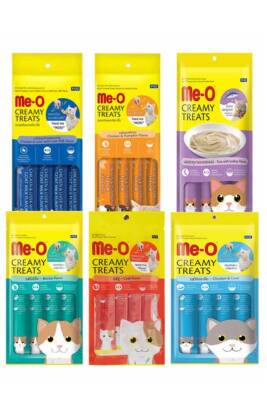 Me-O Kedi Ödülü - 6'lı Karma Paket (4x15 Gr) Ek Besin Ve Kedi Ödülü - 1