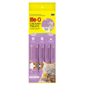 Me-O Krema Deniz Tarağı ve Ton Balığı Kedi Ödülü 4x15 Gram - ME-O