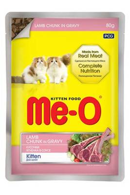 Meo Kitten Gravy Soslu Kuzulu Yavru Kedi Konservesi 80 Gr - 1