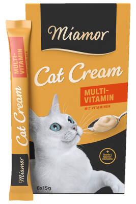 Miamor Cream Multivitamin Kedi Ödülü 6x15 Gram - 1