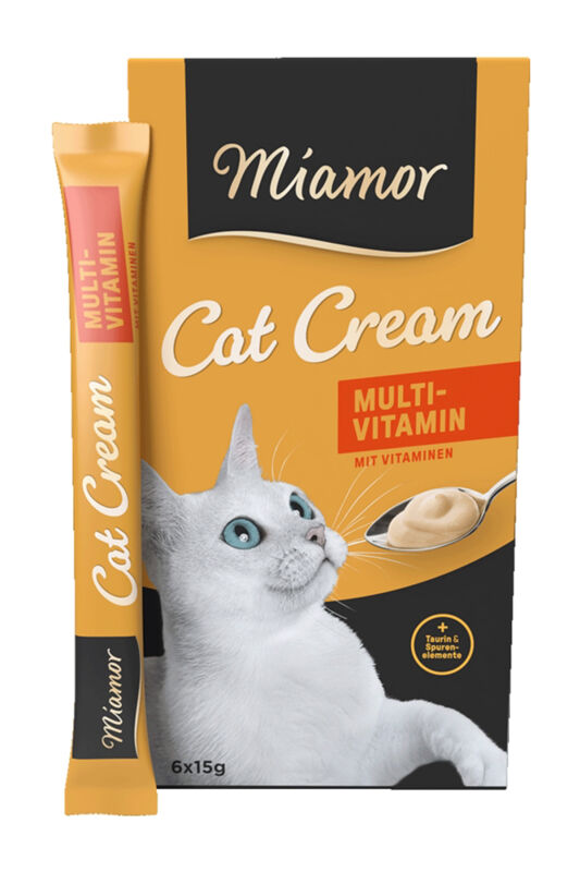 Miamor Cream Multivitamin Kedi Ödülü 6x15 Gr - 1