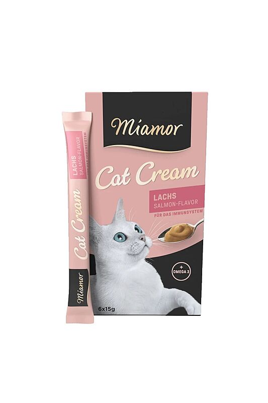 Miamor Cream Somonlu Yetişkin Kedi Ödül Maması 6x15 Gr - 1
