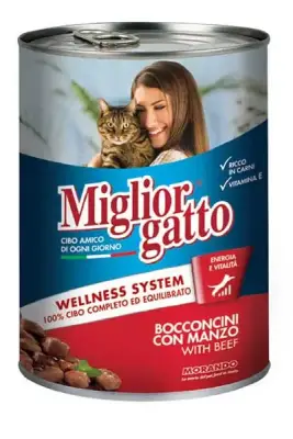 Miglior Gatto Biftekli Yetişkin Kedi Konservesi 405gr - 1