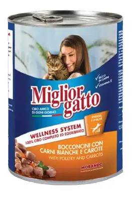 Miglior Gatto Kümes Hayvanlı ve Havuçlu Yetişkin Kedi Konservesi 405gr - 1