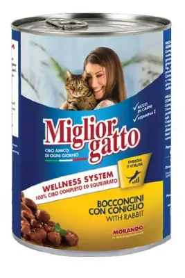 Miglior Gatto Tavşan Etli Yetişkin Kedi Konservesi 405gr - 1