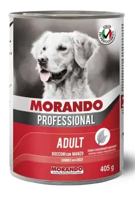 Morando Biftekli Yetişkin Köpek Konservesi 405gr - 1