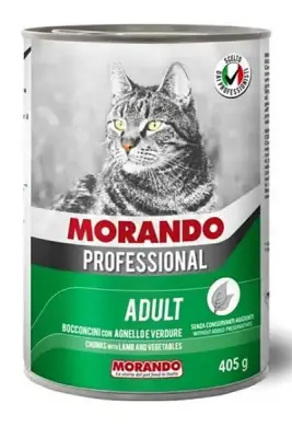 Morando Kuzu Etli ve Sebzeli Yetişkin Kedi Konservesi 405gr - 1